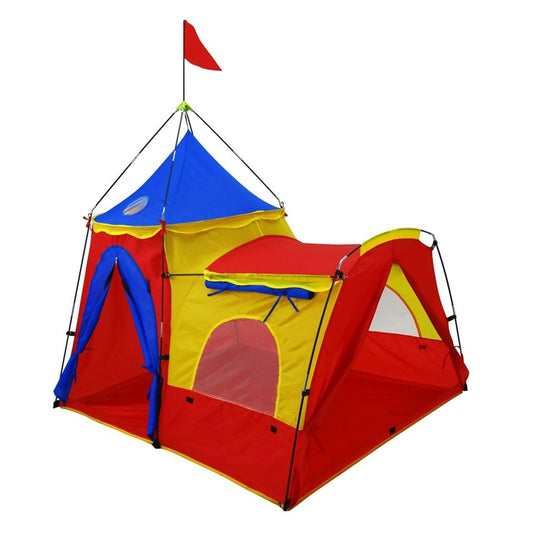 5 X 4' 2-Doors 2-Windows 2-Skylights Knights Tower Play Tent C/P 6