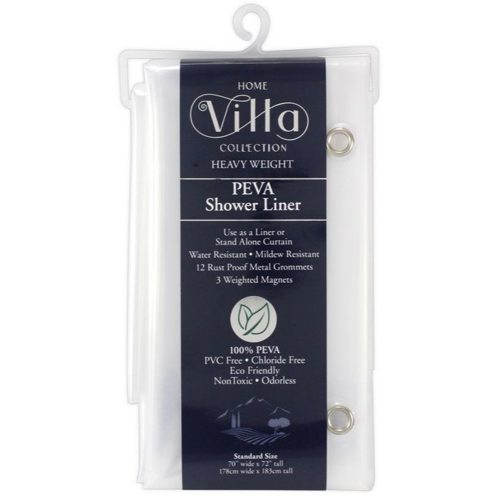 70"x72" CLEAR PEVA SHOWER LINER C/P 24
