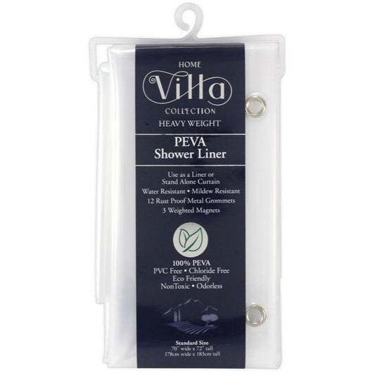 70"x72" CLEAR PEVA SHOWER LINER C/P 24
