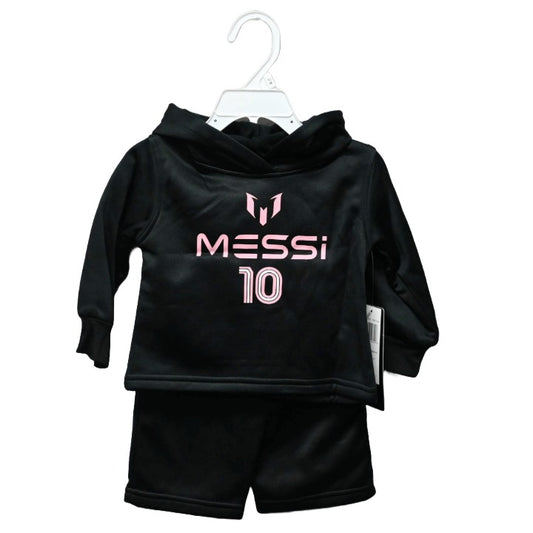 2pc GIRLS MESSI LS TOP/PANT PULLOVER HOODIE SET, 3-ASST SIZE (12m-18m-24m) C/P 24