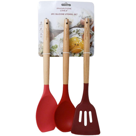 3pc Brg Turner Pasta Spatula Spoon Set C/P 12 Phantom Chef