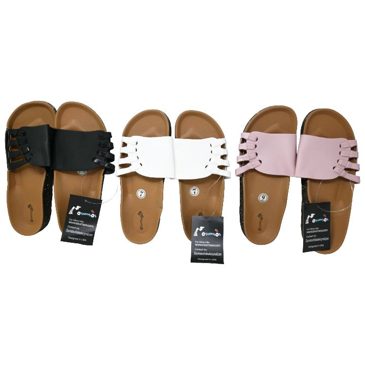 *OUT OF CA/AS IS* WOMEN SLIDE SANDALS 3-ASST COLOR/5-ASST SIZE C/P 20