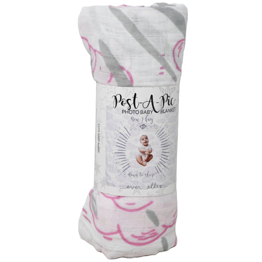 Muslin Baby Blanket- Pink Sleep C/P 50