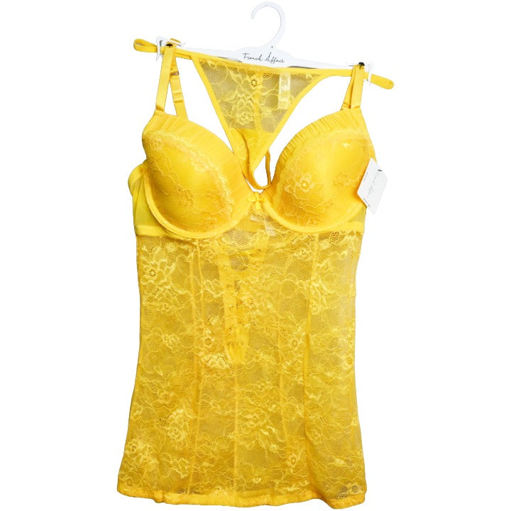 Ylw Plus Lace Babydoll C/P 36 French Affair