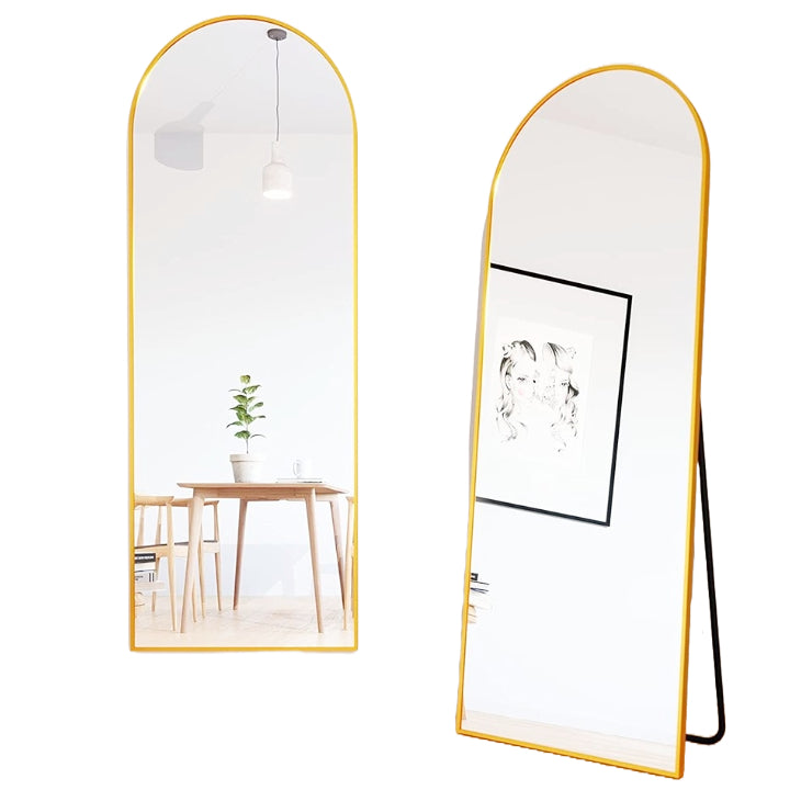 56"X19" MIRROR GLD Arch Freestanding Mirror (No UPC, FNSKU only) C/P 1