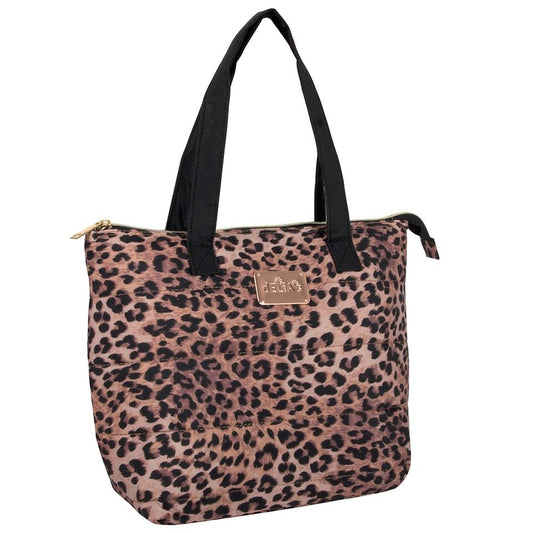 13" DELIA'S LEOPARD PRINT LUNCH TOTE HANDBAG C/P 24