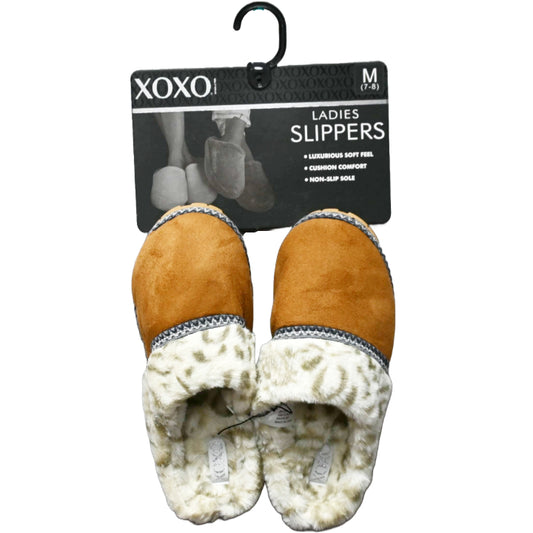 XOXO TAN LADIES SLIPPERS ASST SIZE 5-10 C/P 24