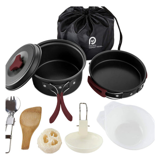 Camping Cookware Mess Kit - Red C/P 30