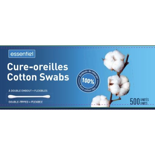 500ct PAPER COTTON SWABS C/P 24