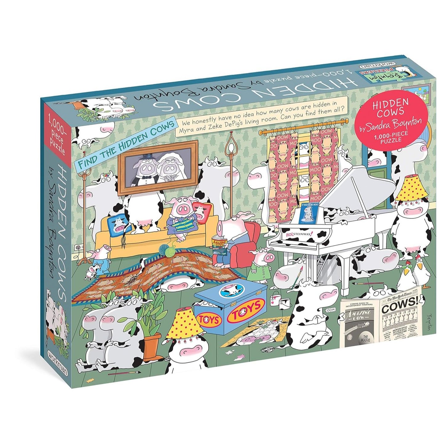 1000pc Sandra Boynton: Hidden Cows Jigsaw Puzzle C/P 14