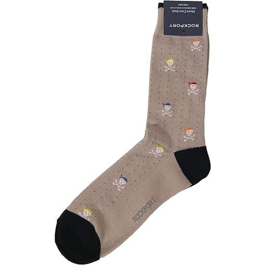 MENS ROCKPORT SKULL & CROSS STONE CREW SOCKS SIZE 8-12 C/P 240