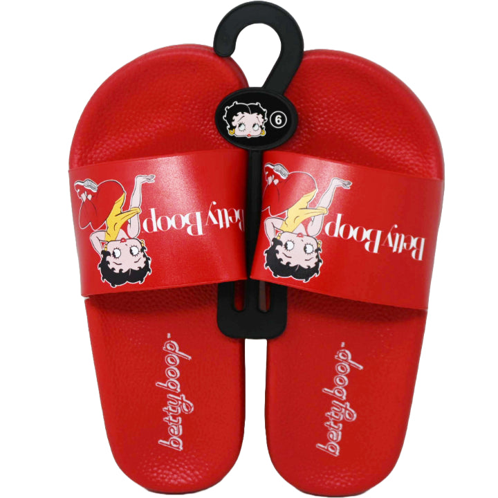 BETTY BOOP RED SLIDE SANDAL ASST SIZE C/P 12