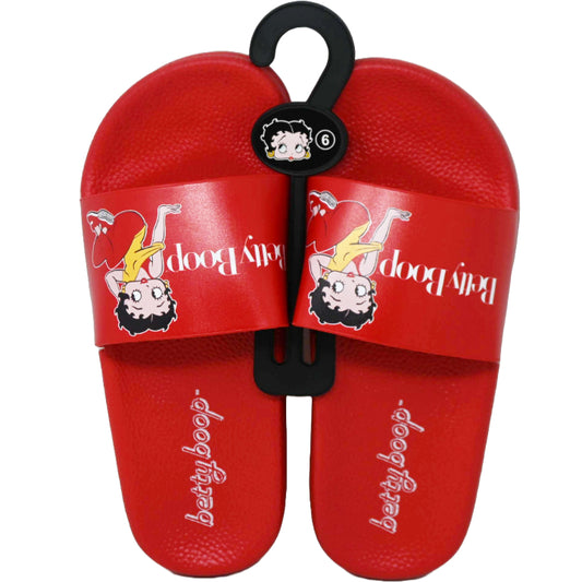 BETTY BOOP RED SLIDE SANDAL ASST SIZE C/P 12