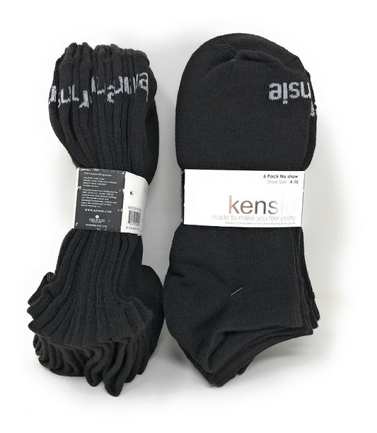 9-11 6PK KENSIE FLAT KNIT C/P 60
