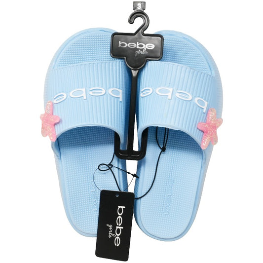 Girls Light Blue Platform Eva Slides C/P 16 BEBE