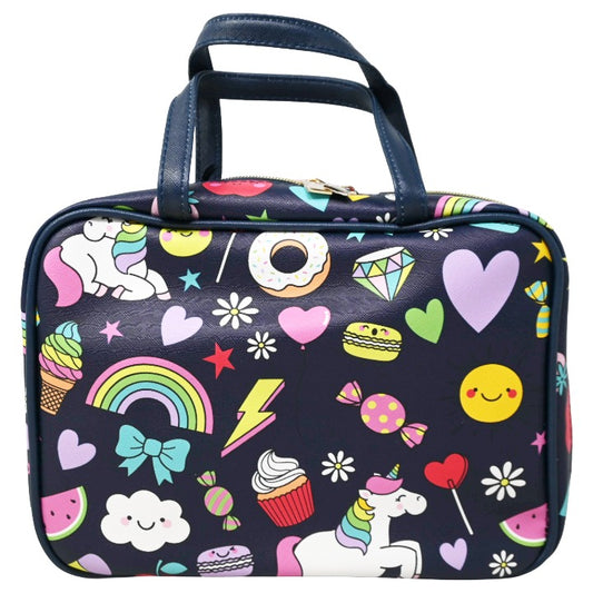 *OUTSIDE CA* NAVY TRAVEL CASE W/PRINTS CLEMENTINE AND JANE C/P 20