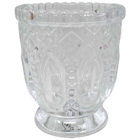 Clear Textured Glass With Base Votive Candle Holder C/P 48 Richland