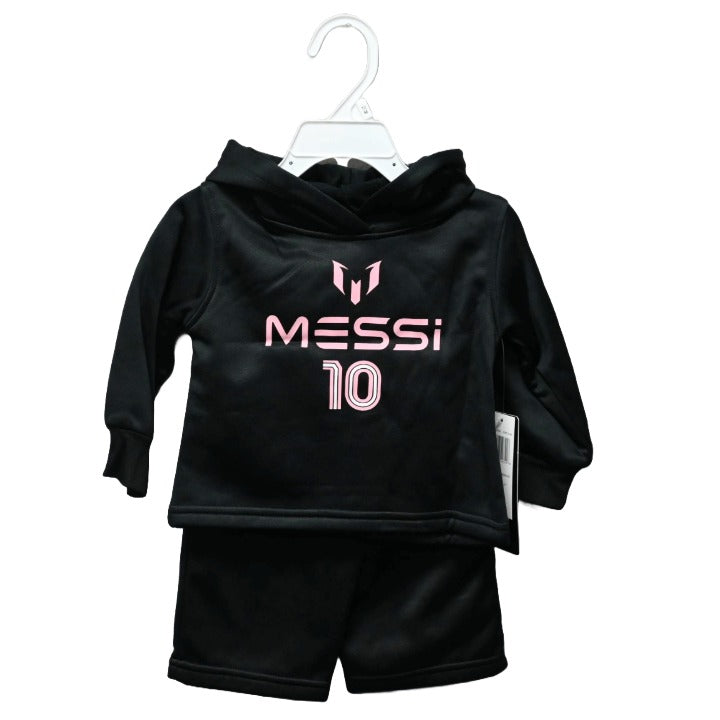 2pc GIRLS MESSI LS TOP/PANT PULLOVER HOODIE SET, 3-ASST SIZE (12m-18m-24m) C/P 24