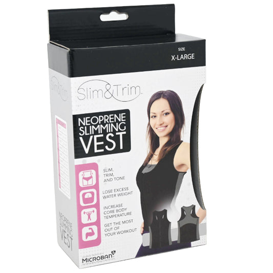 XL BLK/GRY WOMEN NEOPRENE VEST (BOXED) C/P 12