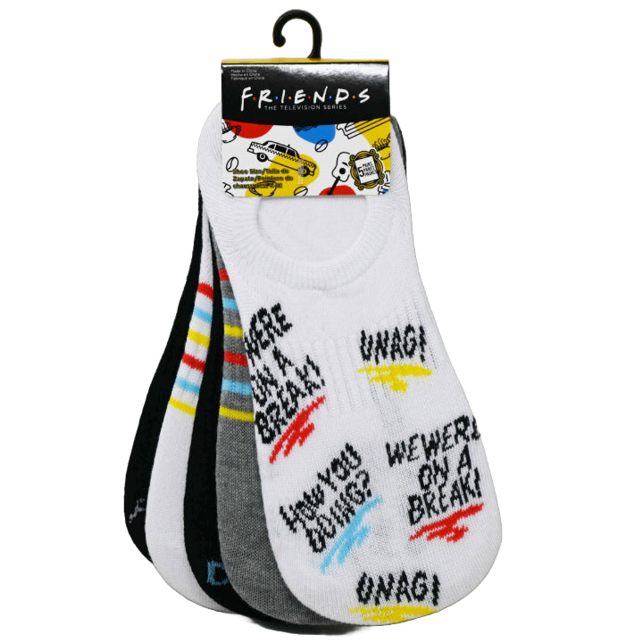 5pk FRIENDS THE CREW SOCKS SIZE 9-11 C/P 60