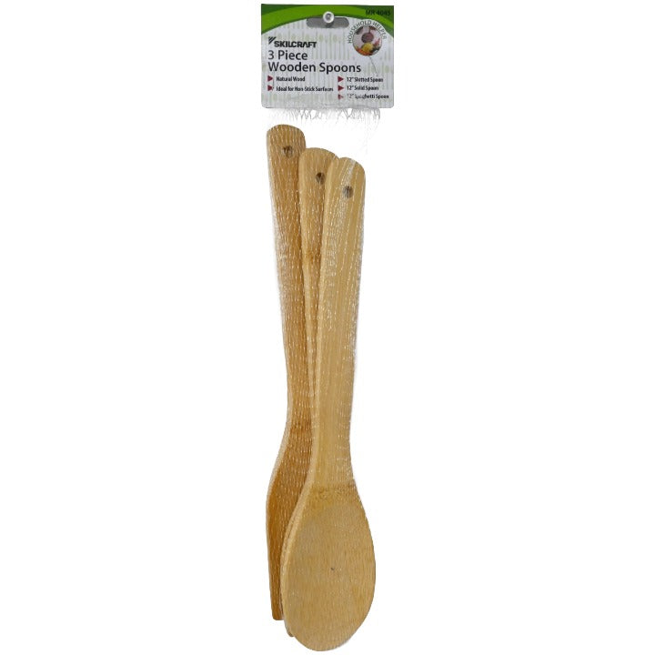 3pc Wooden Spoon Set C/P 36 SKILCRAFT