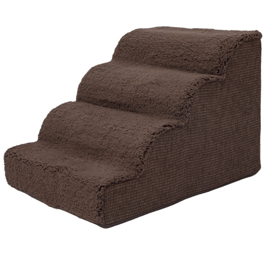 20"x14"x16" BROWN FOAM 4-STEP PET STAIRS C/P 6