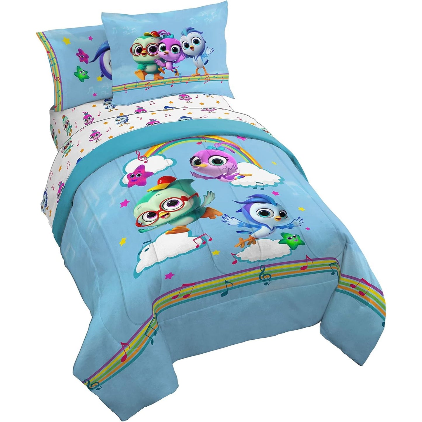 5pc Twin Do, Re & Mi Bedding and Sheet Set C/P 4