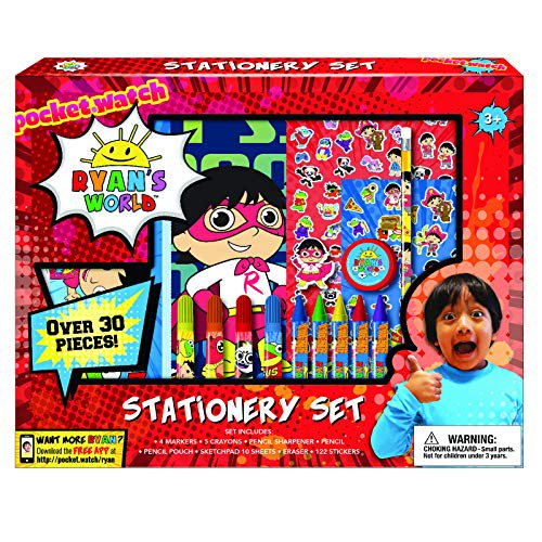 RYANS WORLD 30pc STATIONERY SET C/P 12