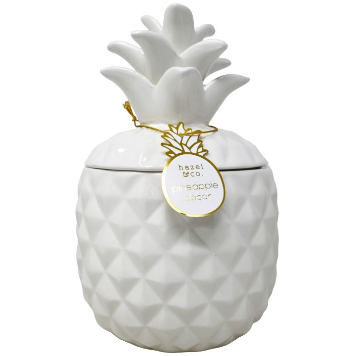 Whte Pineapple Cookie Jar C/P 8 MRKT FINDS