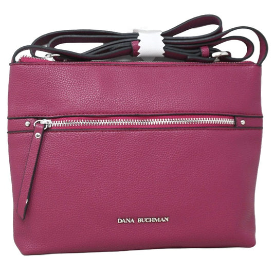 *OUTSIDE OF CA* BEET RED/BLACK CROSSBODY BAG C/P 42