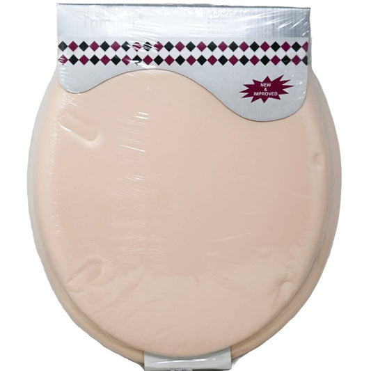 *OUTSIDE OF CA*Toilet Seat Soft Peach C/P 6
