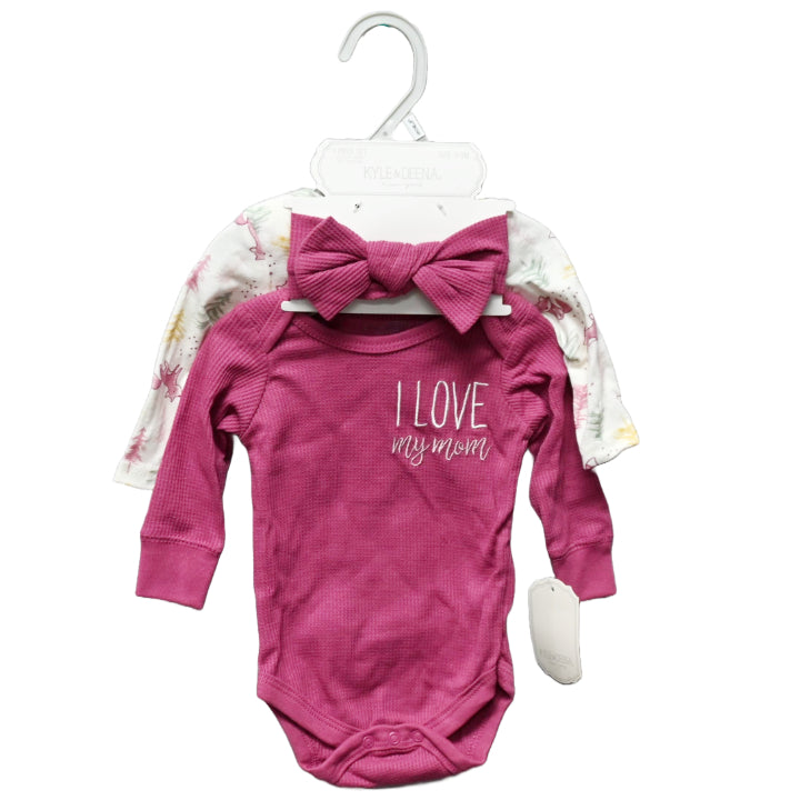 3pc FOX MAUVE BODYSUIT SET C/P 48