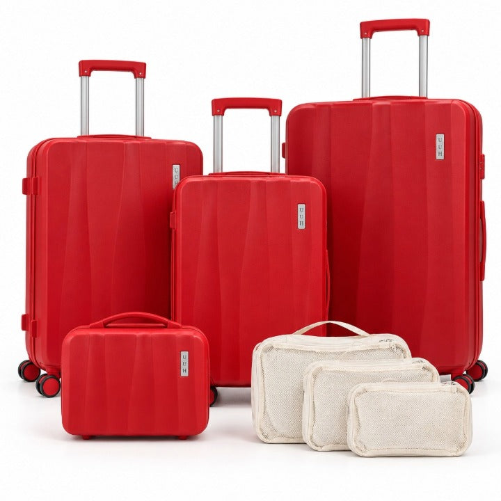 *Outside CA*7pc Red Luggage C/P 1