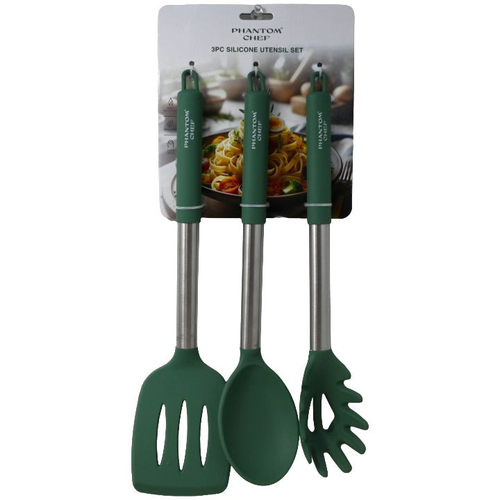 3pc Grn Turner Pasta Server Spoon Set C/P 24 Phantom Chef