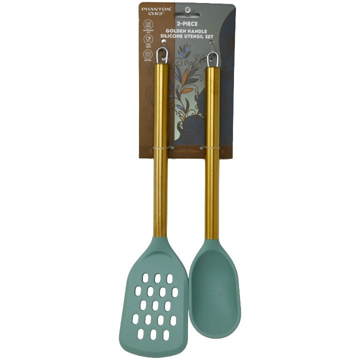 2pc Sge Gld Turner Spoon Set C/P 12 Phantom Chef