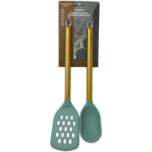 2pc Sge Gld Turner Spoon Set C/P 12 Phantom Chef