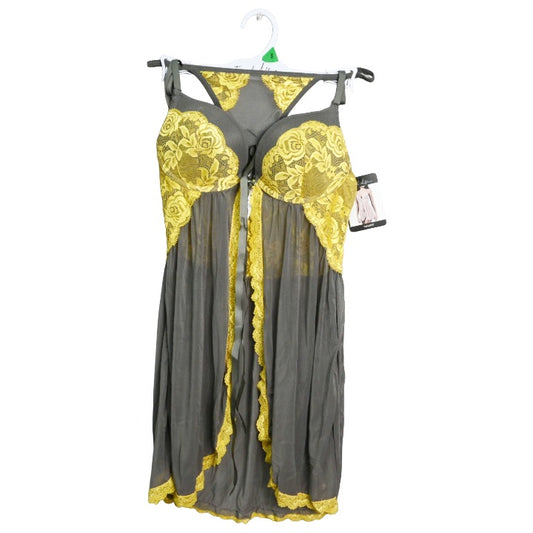 Gry Lace Babydoll C/P 36 French Affair
