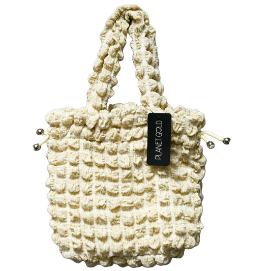 BROWN QUILTED DRAWSTING HANDBAG C/P 12