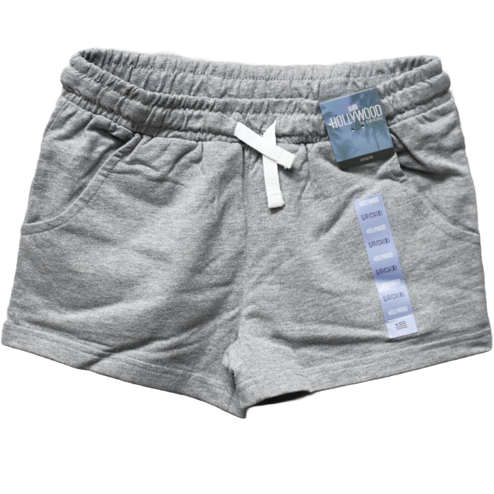 S-XL GIRL GREY FRENCH TERRY PULL ON SHORT 4-ASST SIZE C/P 24
