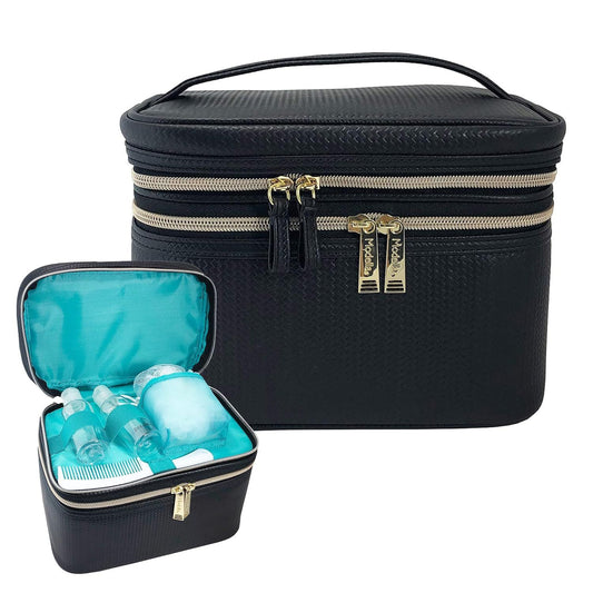 Conair Double Zip 5 pc train case bstkw/quilt C/P 12