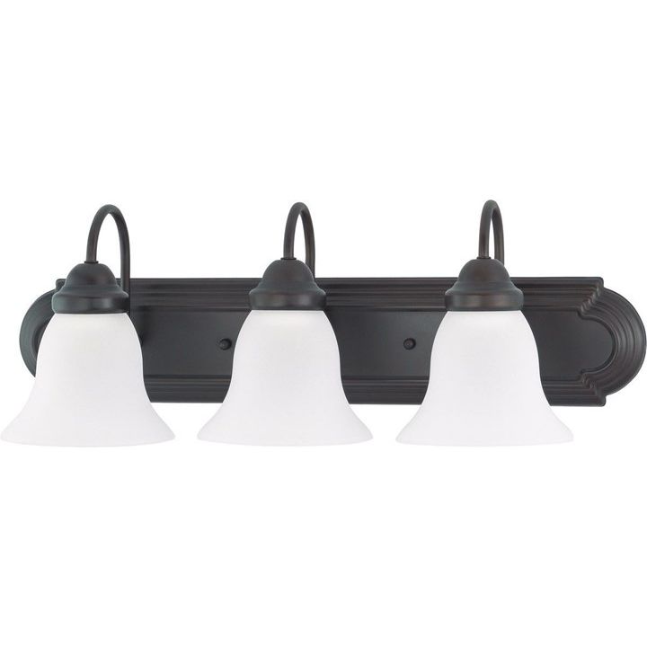 24" 3-LIGHT NUVO BALLERINA LED VANITY LIGHT C/P 1,BROWN BOX