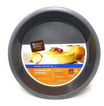 Baker's Secret Round Cake Pan 10 inch, Duraslate Non Stick C/P 12
