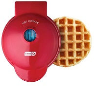 RED MINI WAFFLE MAKER C/P 6