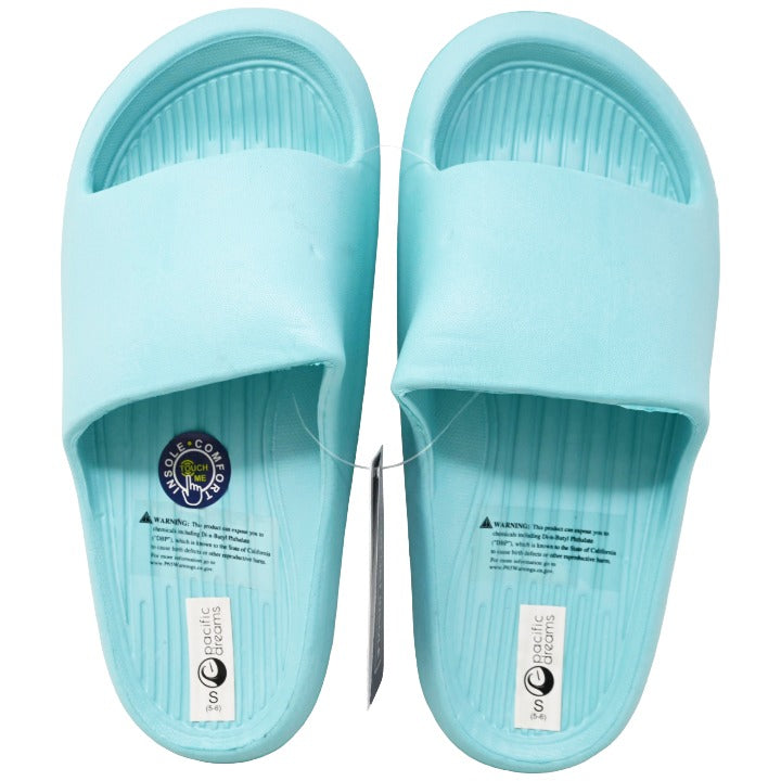 *OUTSIDE OF CA* BLUE WOMEN SLIDE SANDAL 3-ASST SIZE C/P 15