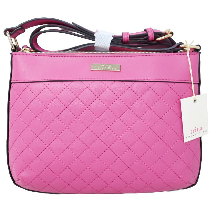 *OUTSIDE CA* Pink Quilted Crossbody Trina Turk C/P 20