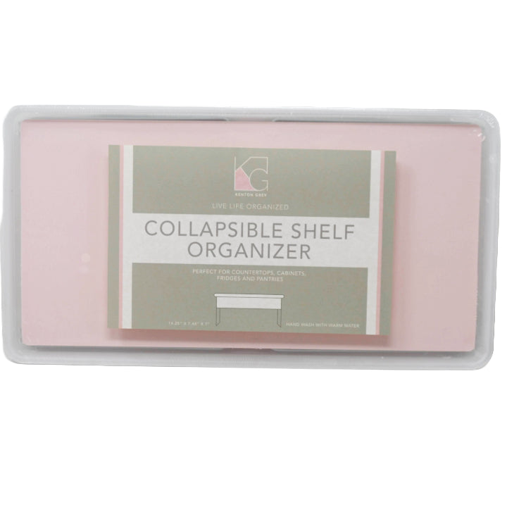 Pink Collaspible Shelf Doubler with Grey TPR 14.25x7.48x7.01" C/P 12