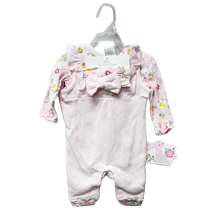 3pc GIRLS JUMPSUIT SET - BUNNY PRINT C/P 48
