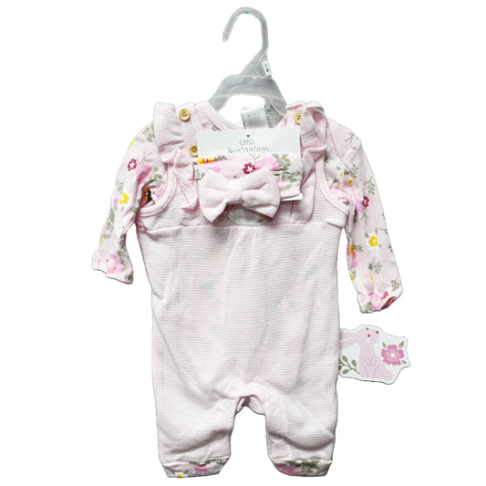 3pc GIRLS JUMPSUIT SET - BUNNY PRINT C/P 48