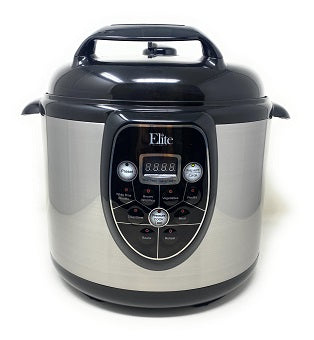6qt ELITE BLACK PRESSURE COOKER C/P 1