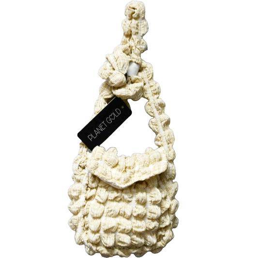 BROWN QUILTED CROSS BODY HANDBAG W/TOP ZIPPER C/P 12